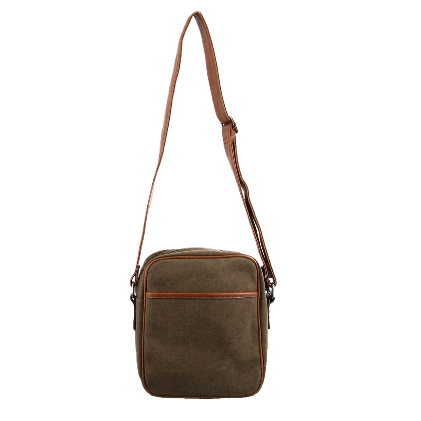 Pierre Cardin Men's Canvas Crossbody Bag in Brown