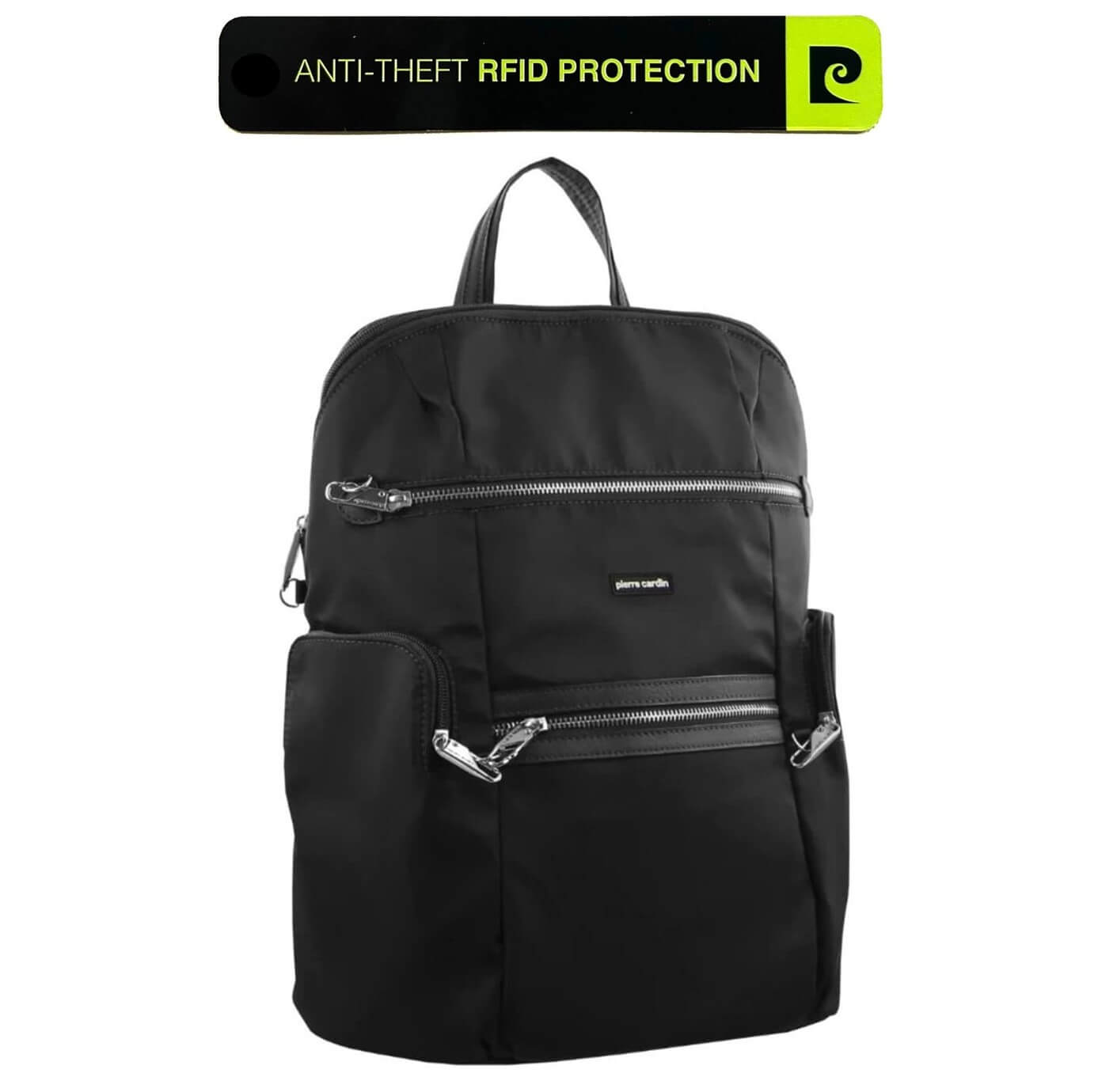 Pierre Cardin PC2891 Nylon Anti-Theft-RFID Backpack/Black