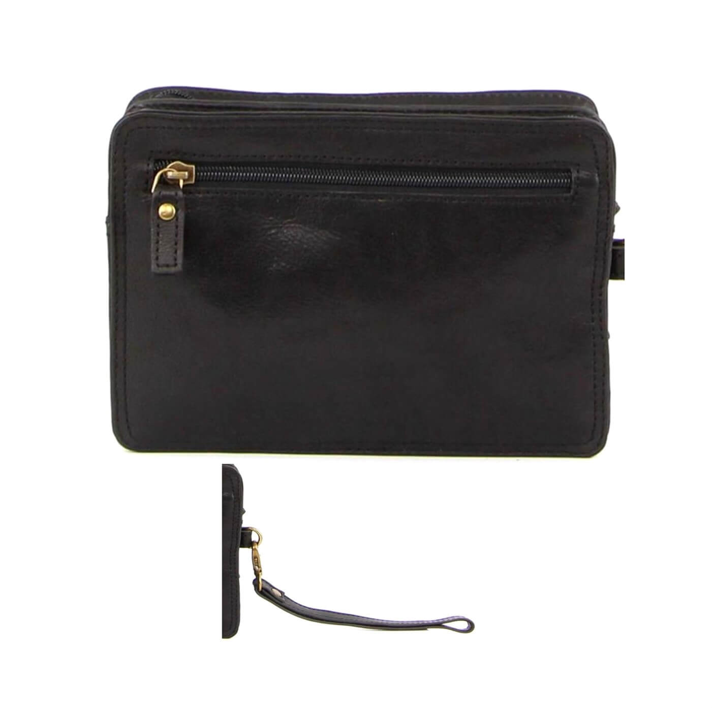 Pierre Cardin PC3133 Rustic Leather Organizer Bag/Black