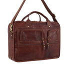 Pierre Cardin PC3135 Italian Rustic Leather Computer Bag/Chestnut