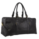 Pierre Cardin PC3139 Rustic Leather Overnight-Travel Bag/Black