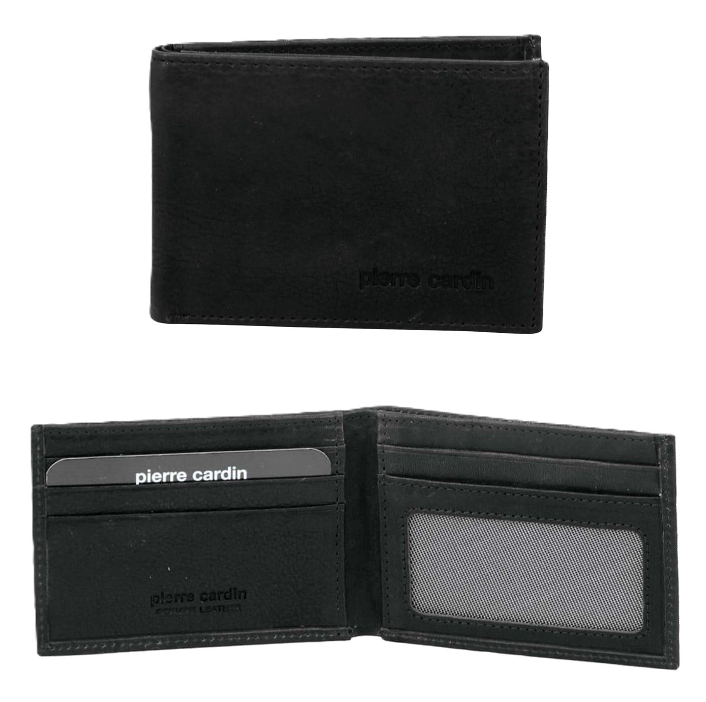 Pierre Cardin PC3255 Rustic Leather Mens Wallet/Black