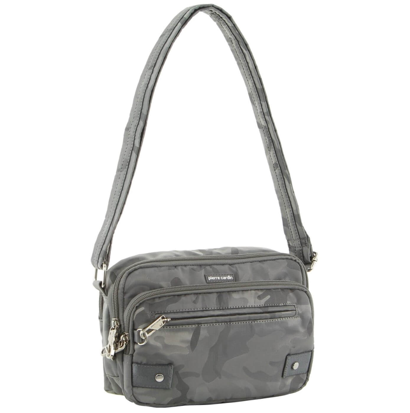 Pierre Cardin PC3269 Anti-Theft-RFID Cross Body Bag/Grey Camo