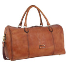 Pierre Cardin PC3335 Italian Leather Overnight-Travel Bag/Cognac
