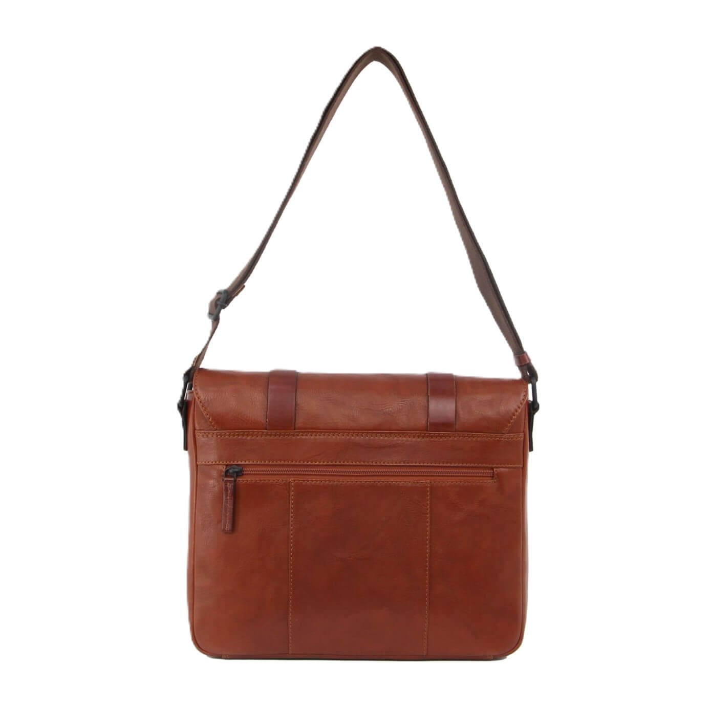 Pierre Cardin PC3378 Crumple Leather Computer Bag/Cognac