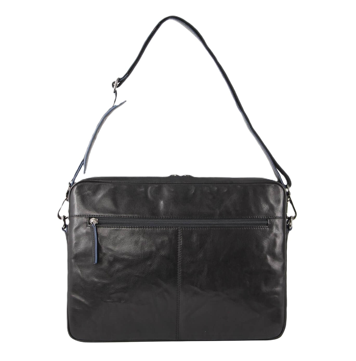 Pierre Cardin PC3387 Crumpled Leather Computer Bag/Black