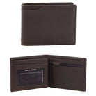 Pierre Cardin Men’s Italian Leather Tri-fold Wallet in Chocolate