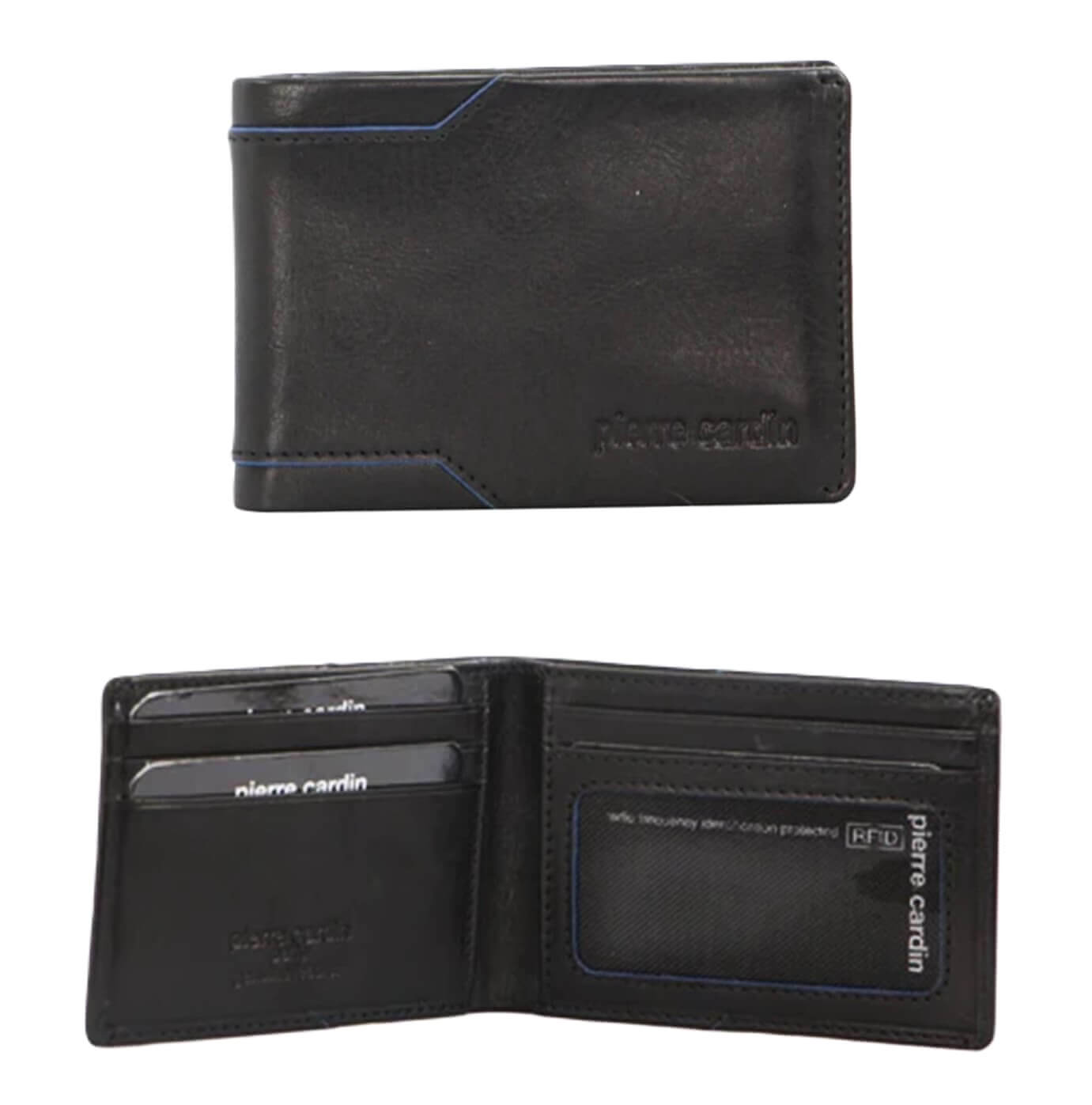 Pierre Cardin Italian Leather Slimline Bi-fold Wallet