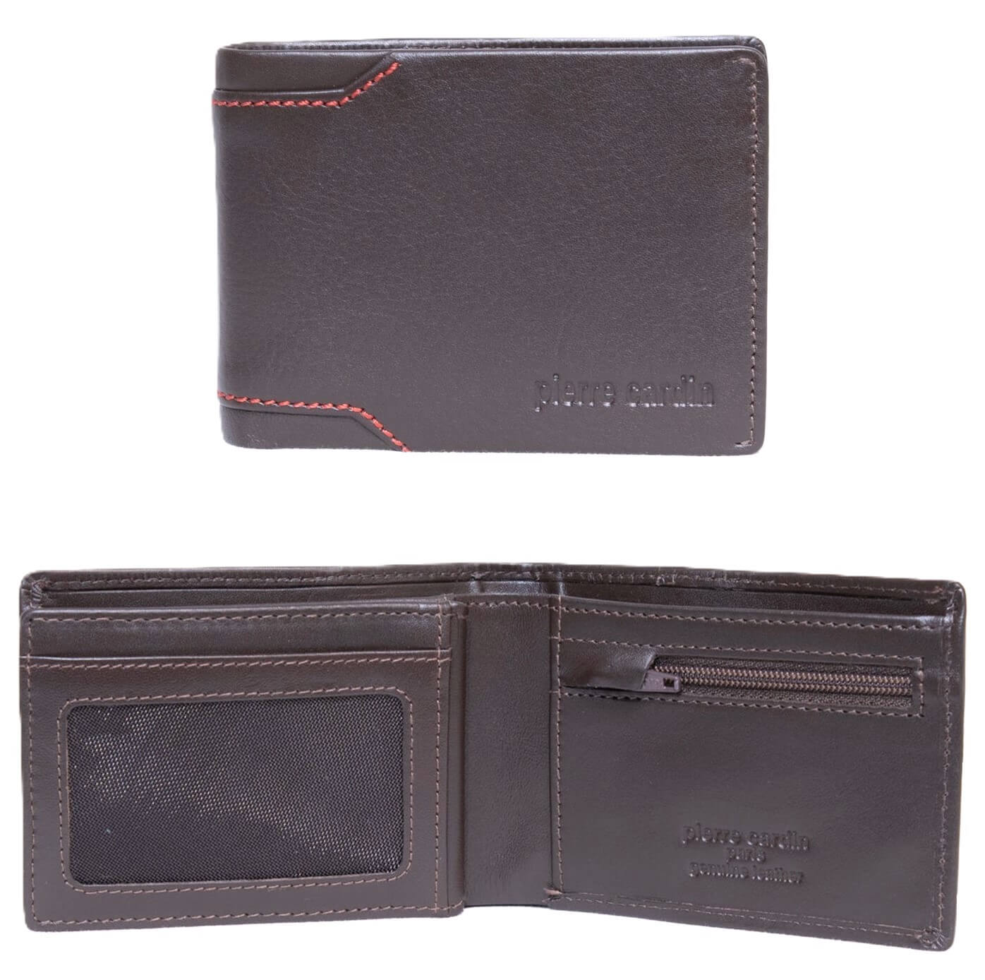 Pierre Cardin PC3399 Italian Leather Bi-Fold Wallet/Brown