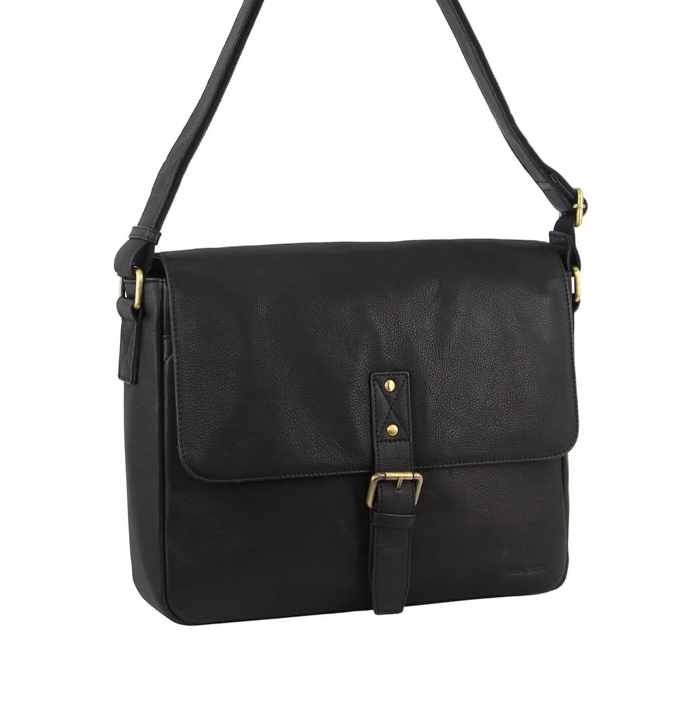 Pierre Cardin PC3500 Mens Leather Business Satchel/Black