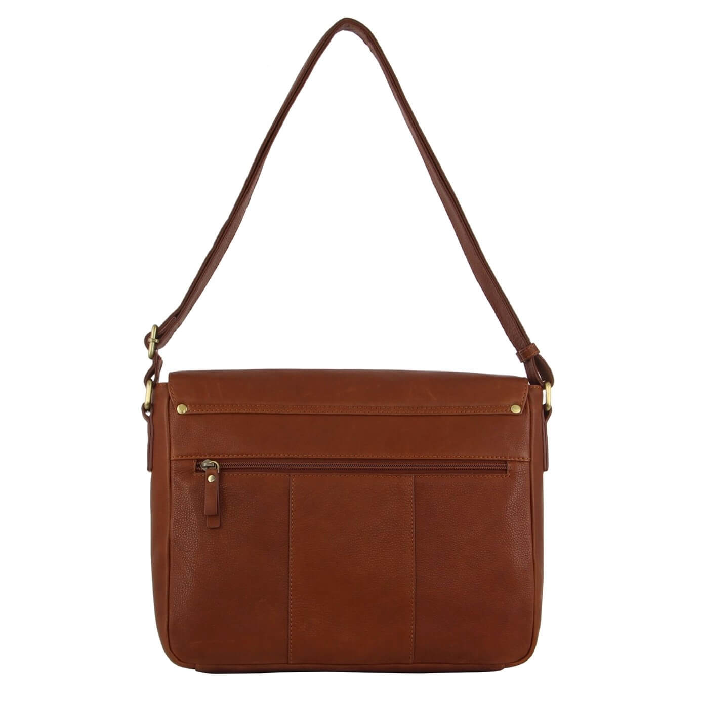 Pierre Cardin PC3500 Mens Leather Business Satchel/Dark Tan