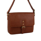 Pierre Cardin PC3500 Mens Leather Business Satchel/Dark Tan