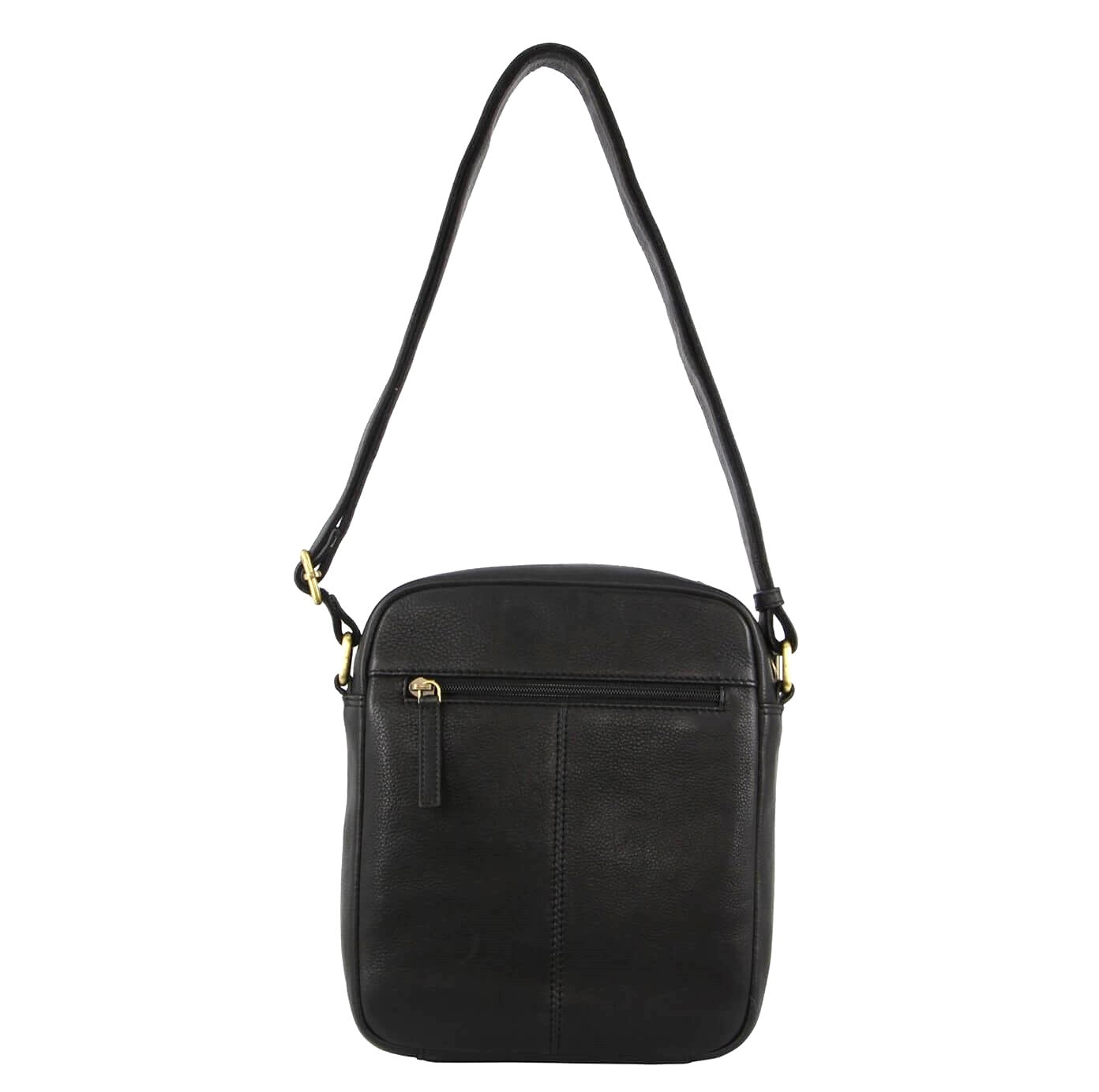 Pierre Cardin PC3502 Mens Italian Leather Cross Body Bag/Black