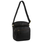 Pierre Cardin PC3502 Mens Italian Leather Cross Body Bag/Black