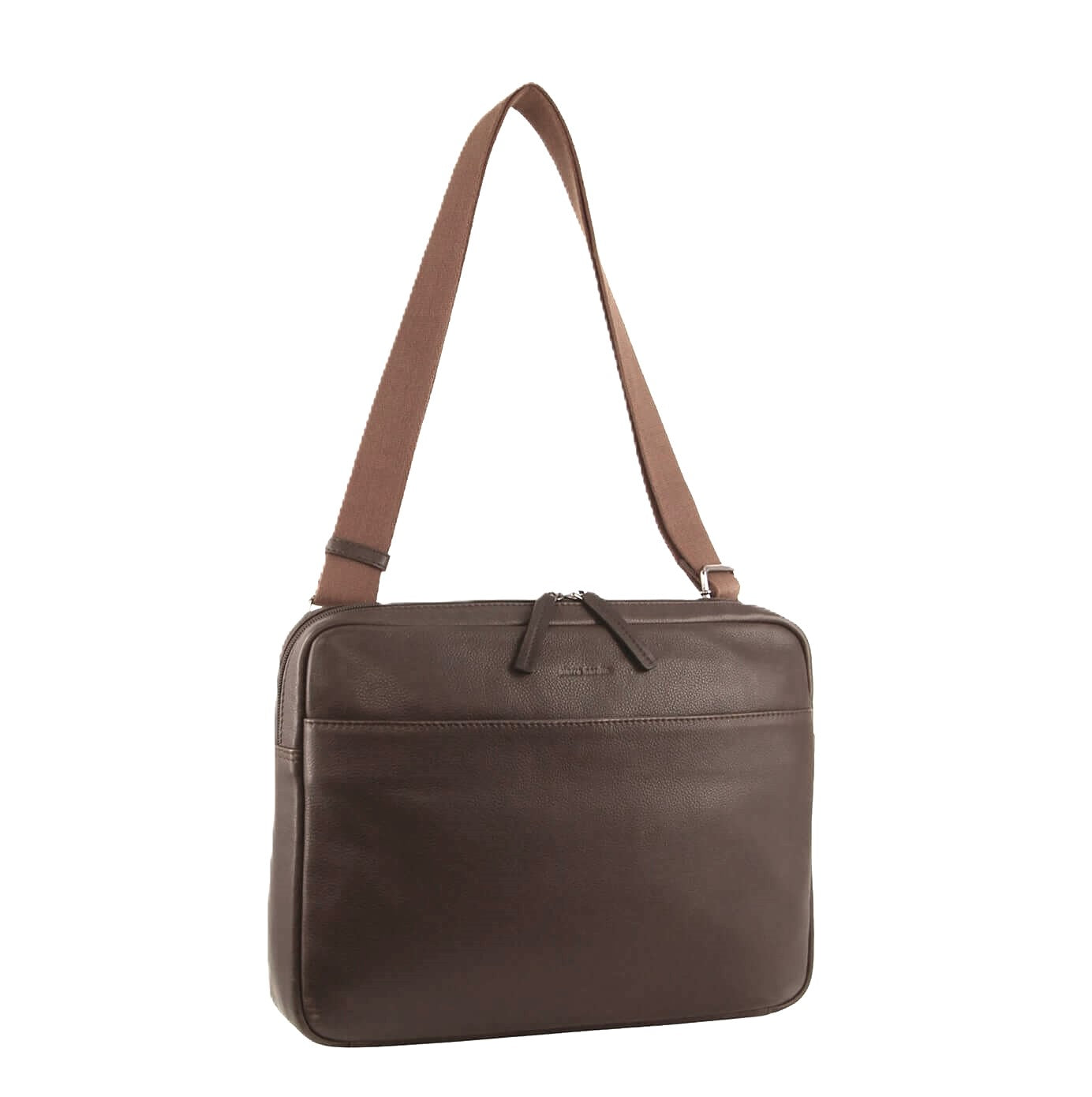 Pierre Cardin PC3503 Mens Italian Leather Computer Bag/Brown