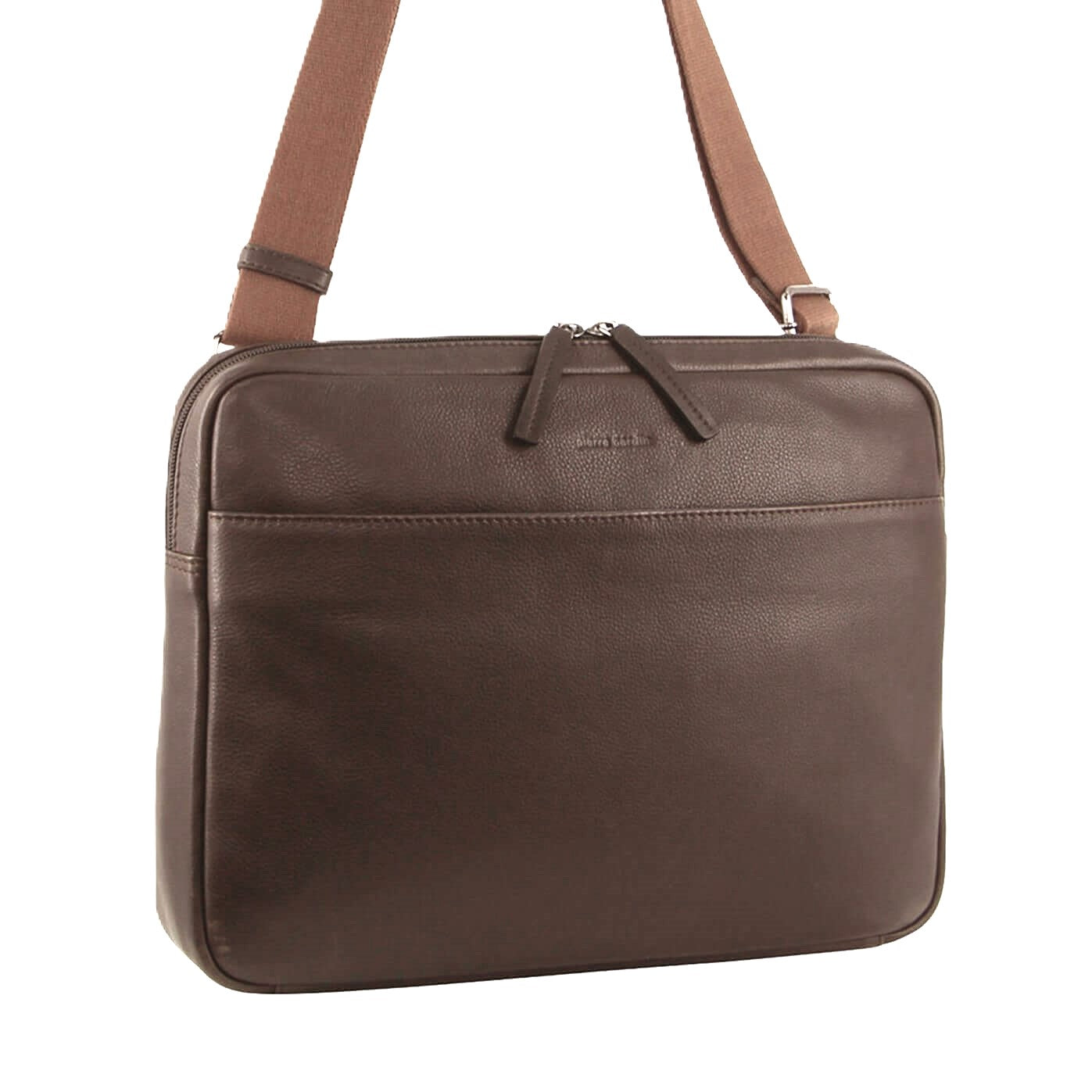 Pierre Cardin PC3503 Mens Italian Leather Computer Bag/Brown