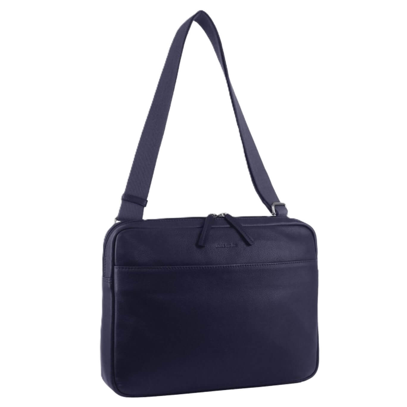 Pierre Cardin PC3503 Mens Italian Leather Computer Bag/Navy