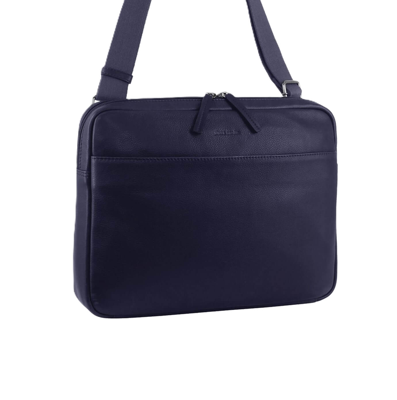 Pierre Cardin PC3503 Mens Italian Leather Computer Bag/Navy