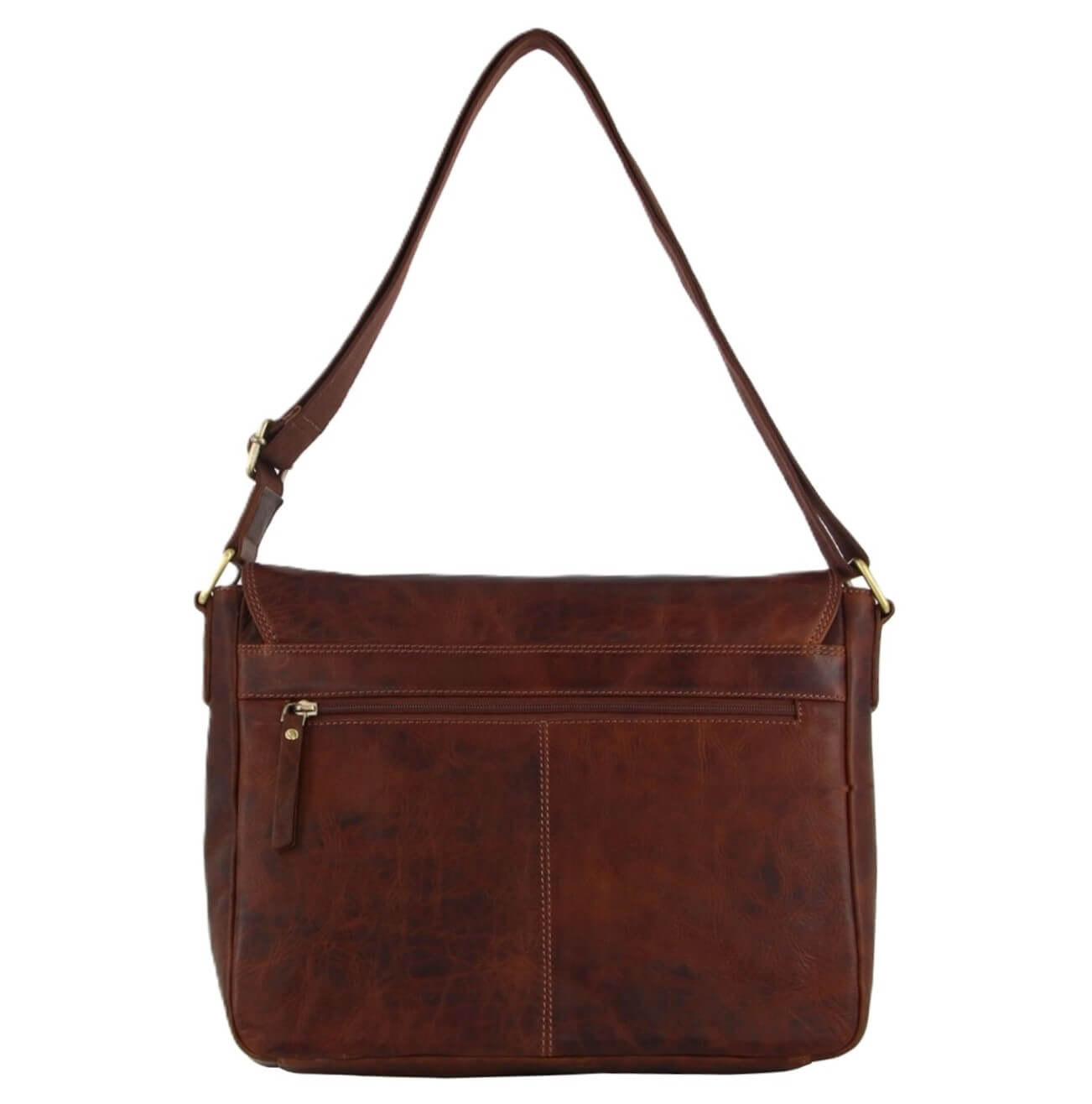 Pierre Cardin PC3521 Mens Leather Business Satchel/Cognac