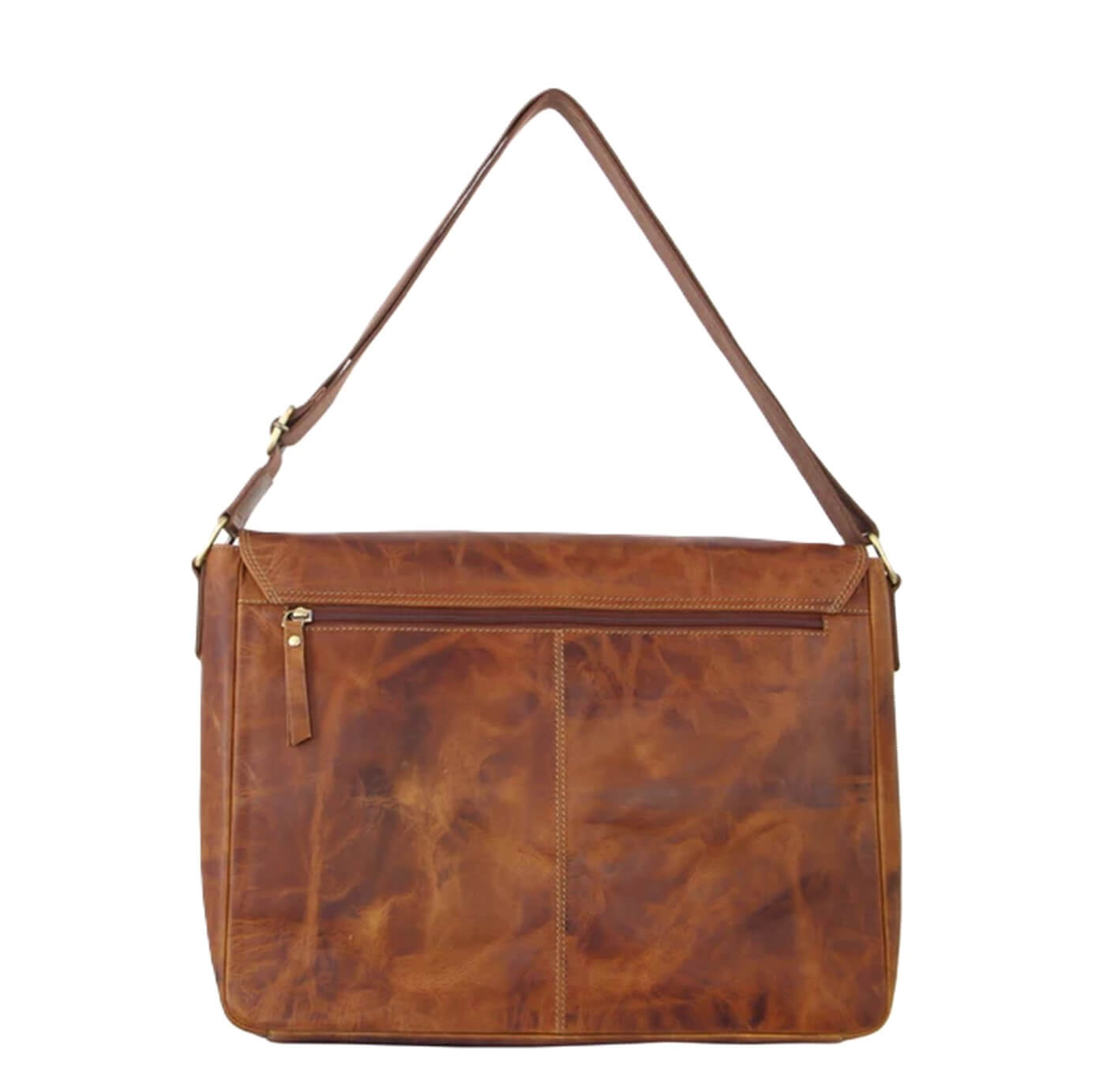 Pierre Cardin PC3522 Mens Leather Business Satchel/Cognac