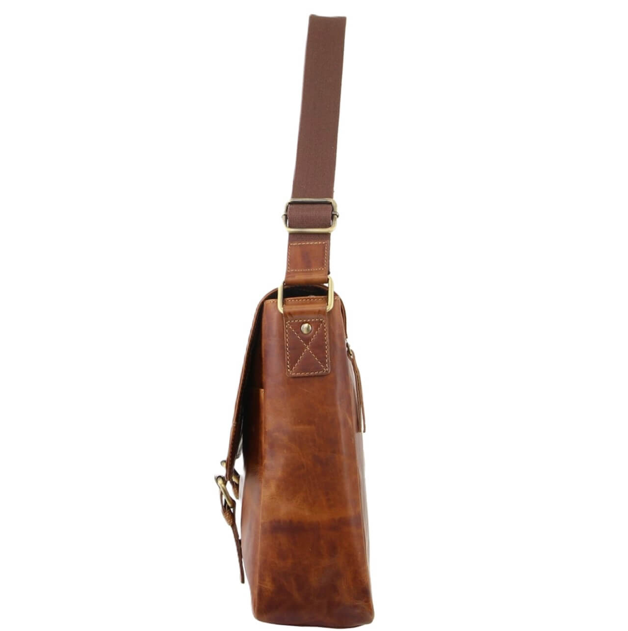 Pierre Cardin PC3522 Mens Leather Business Satchel/Cognac