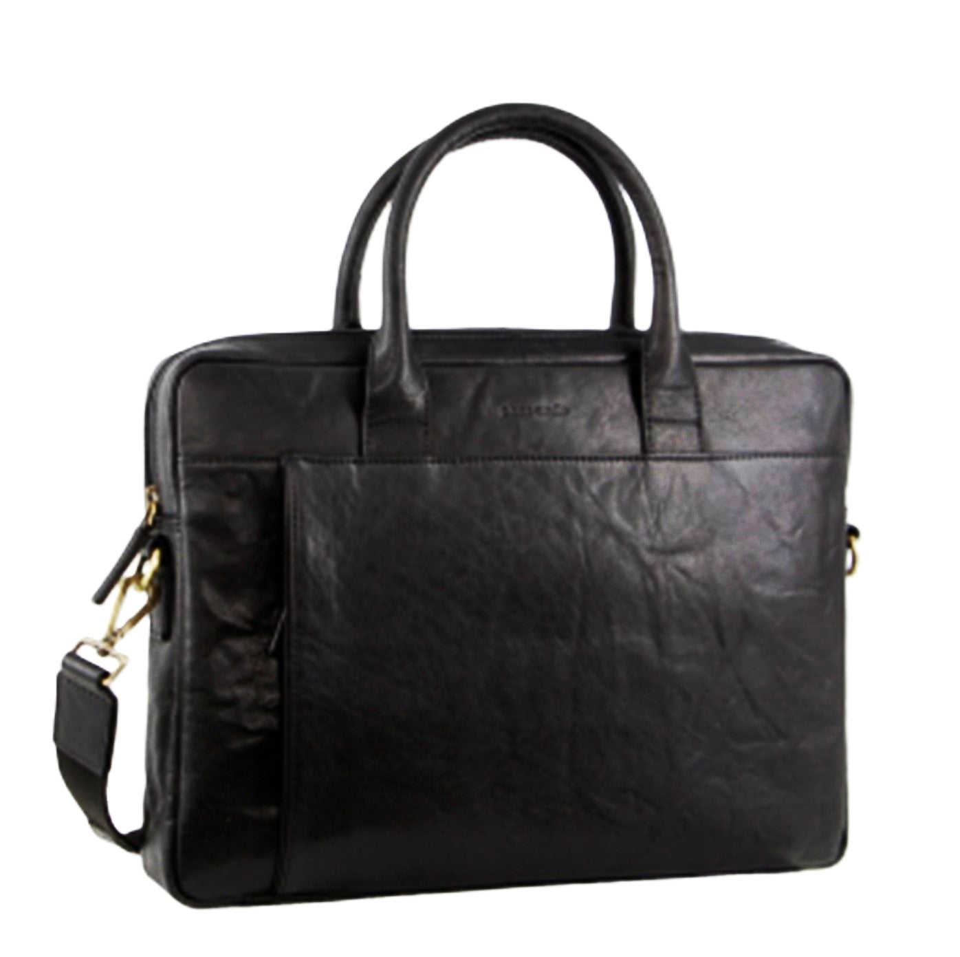 Pierre Cardin PC3591 Leather Multi-Handle Computer Bag/Black