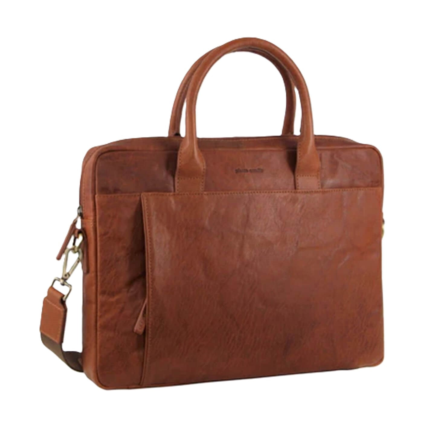 Pierre Cardin PC3591 Leather Multi-Handle Computer Bag/Tan