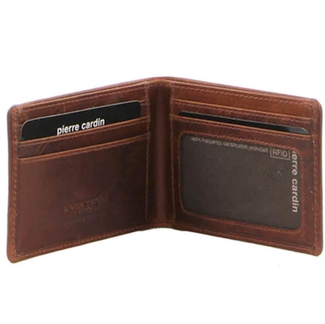 Pierre Cardin PC3599 Mens Slimline Bi-fold Wallet/Tan