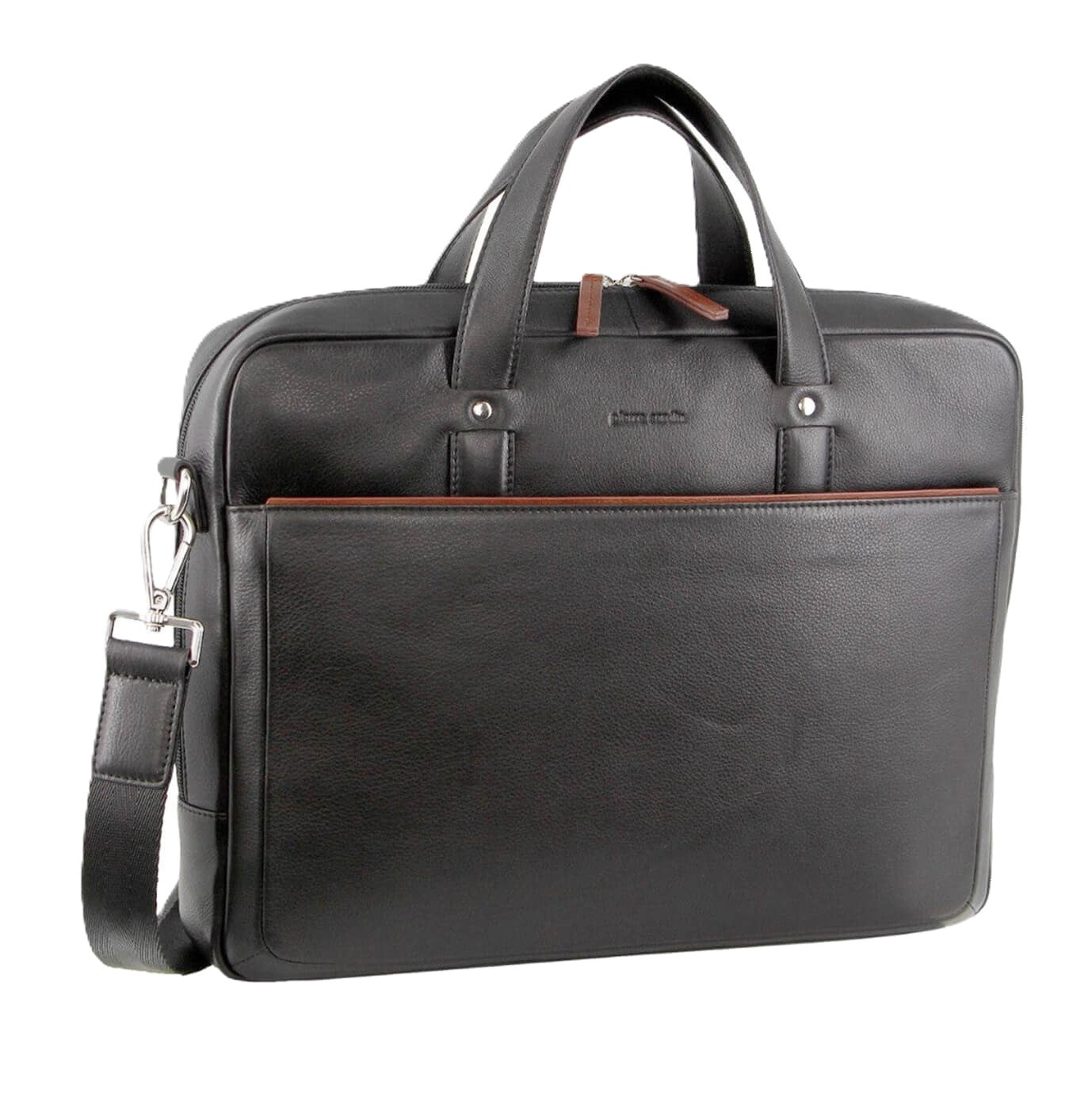 Pierre Cardin Leather Multi-Compartment Business Bag
