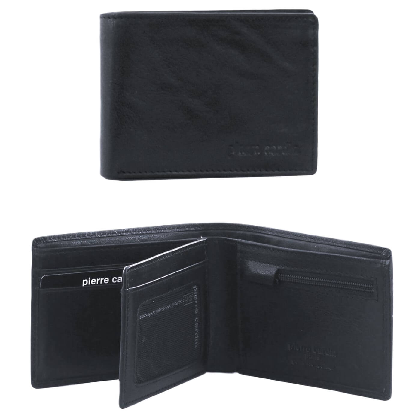 Pierre Cardin Men’s Leather RFID Bi-fold Wallet in Black