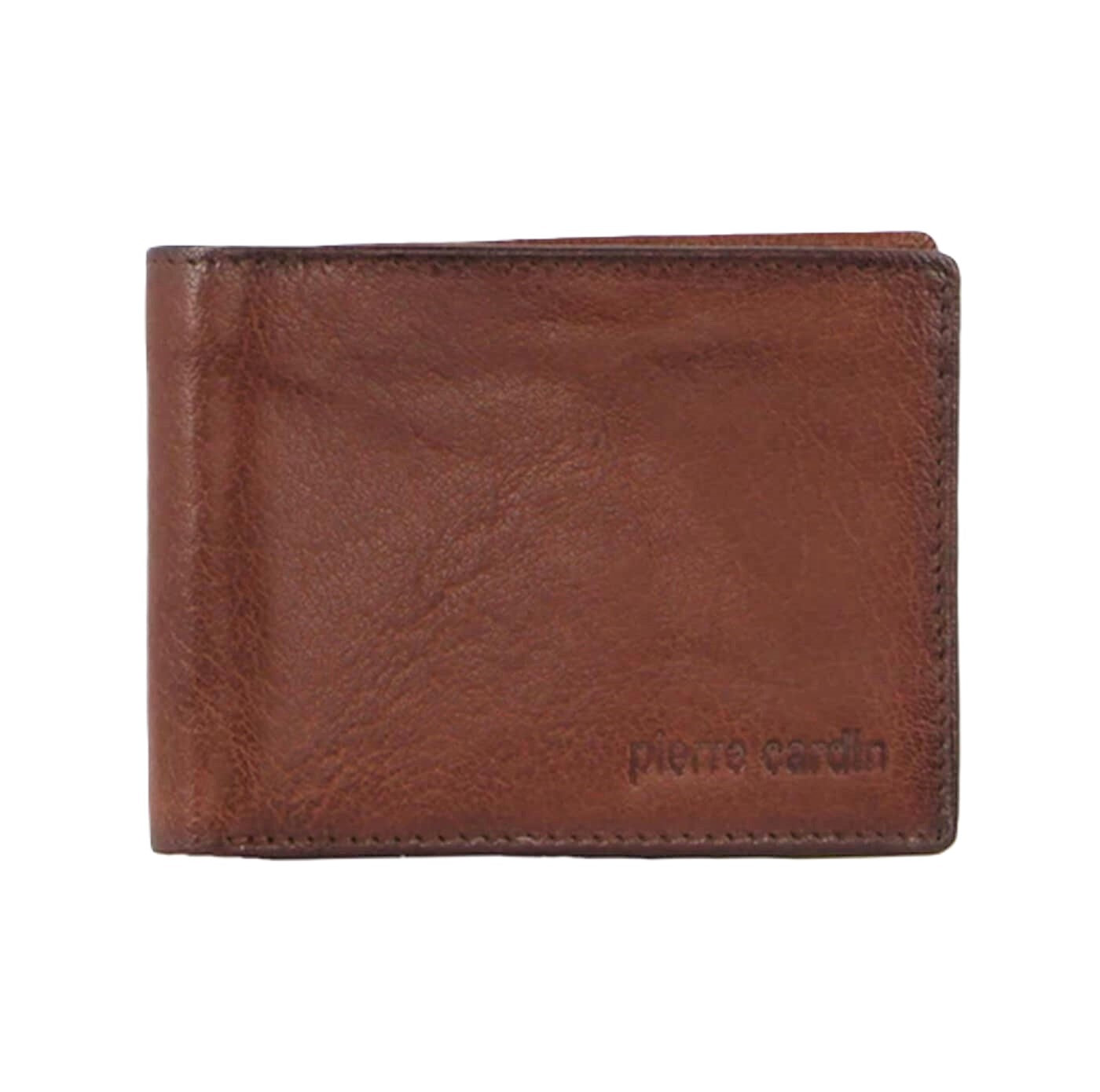 Pierre Cardin Men’s Leather RFID Bi-fold Wallet in Tan