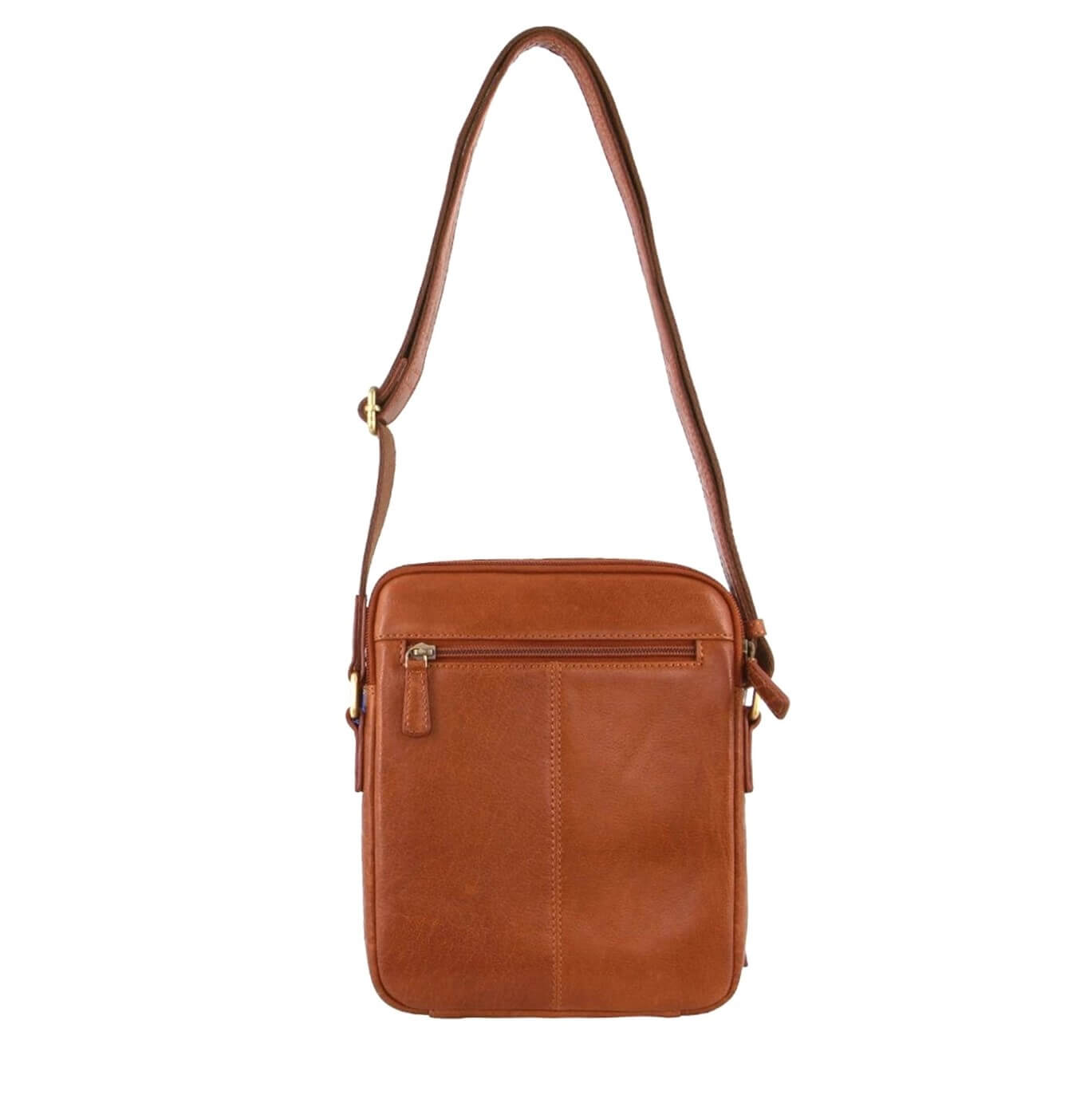 Pierre Cardin Leather Crossbody Bag-Tan