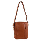 Pierre Cardin Leather Crossbody Bag-Tan
