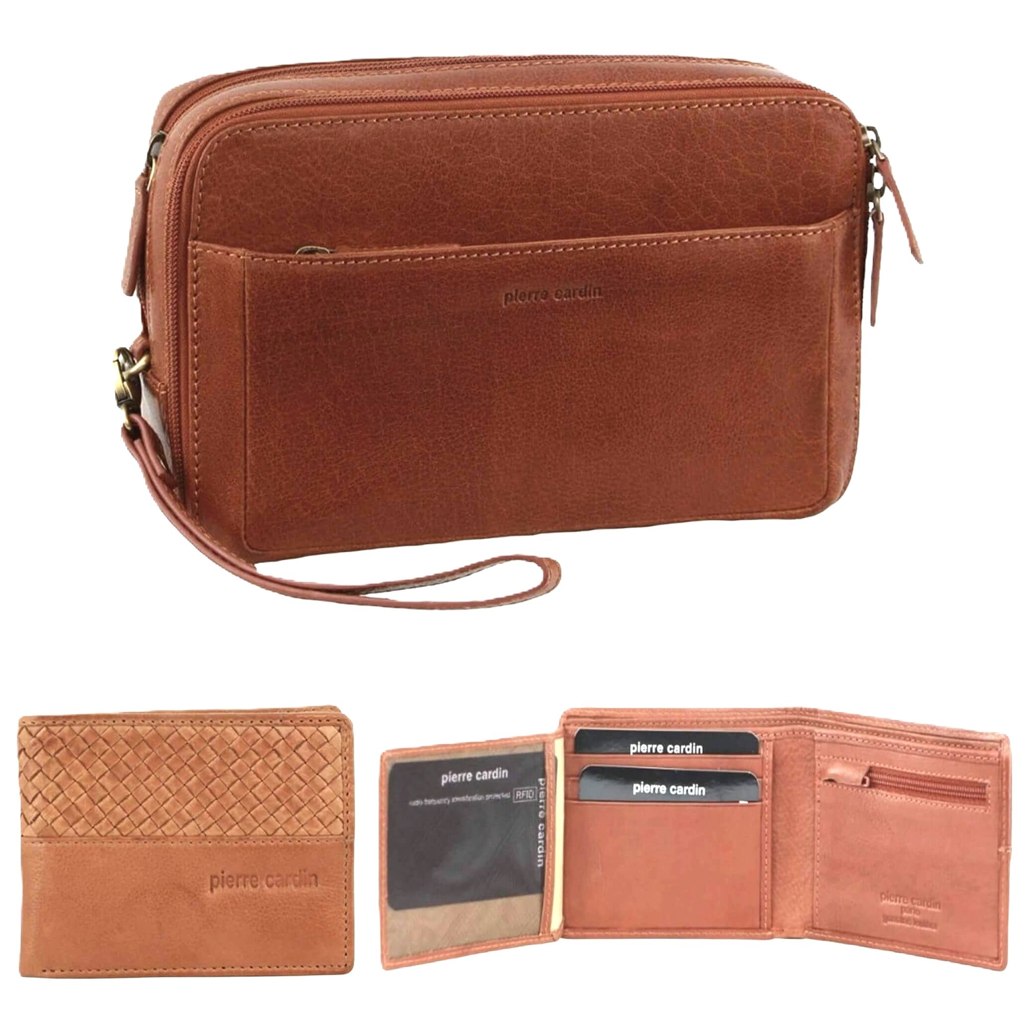 Exclusive Italian Leather Set – Organiser Bag and Wallet