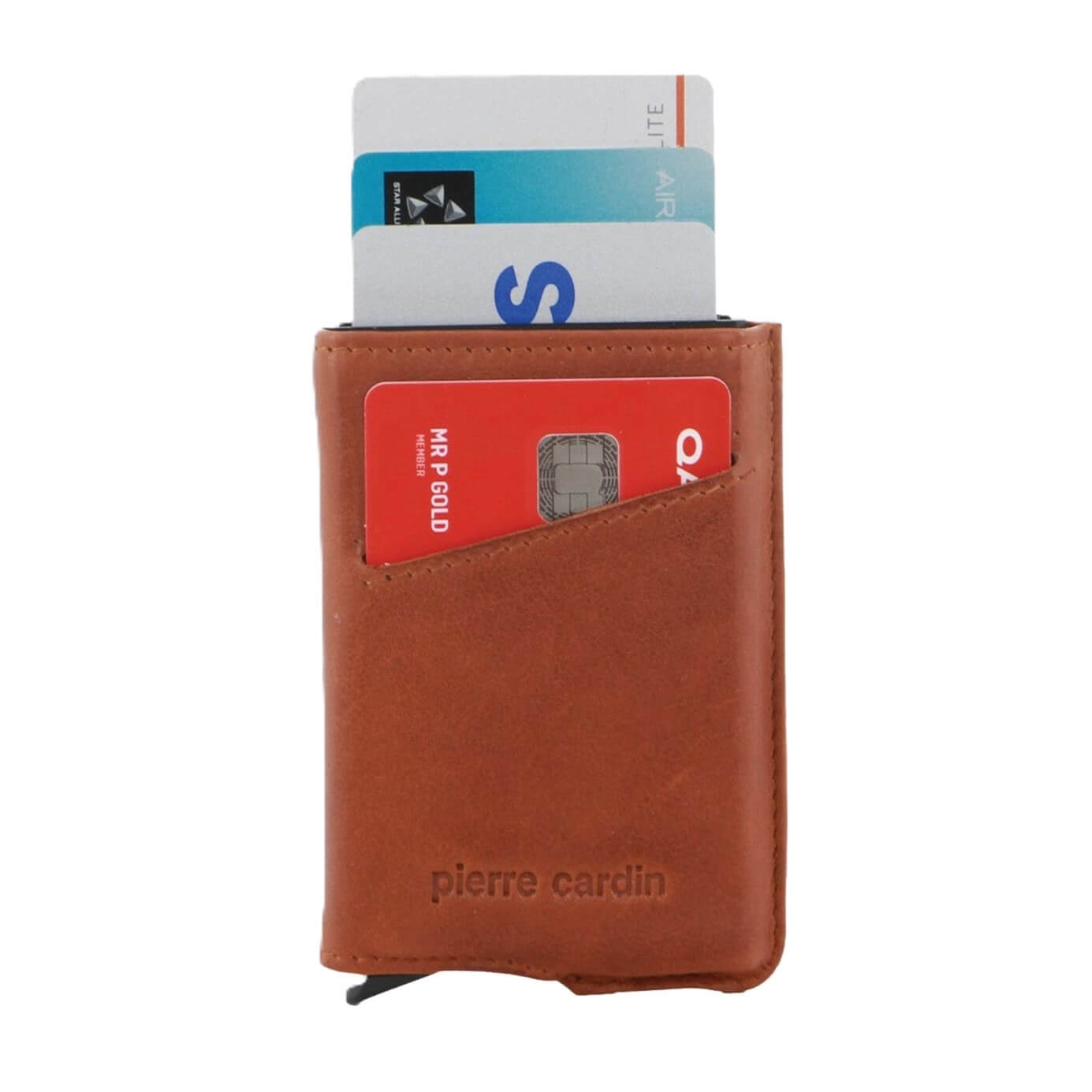 Pierre Cardin Leather Smart Slide Card Holder Wallet