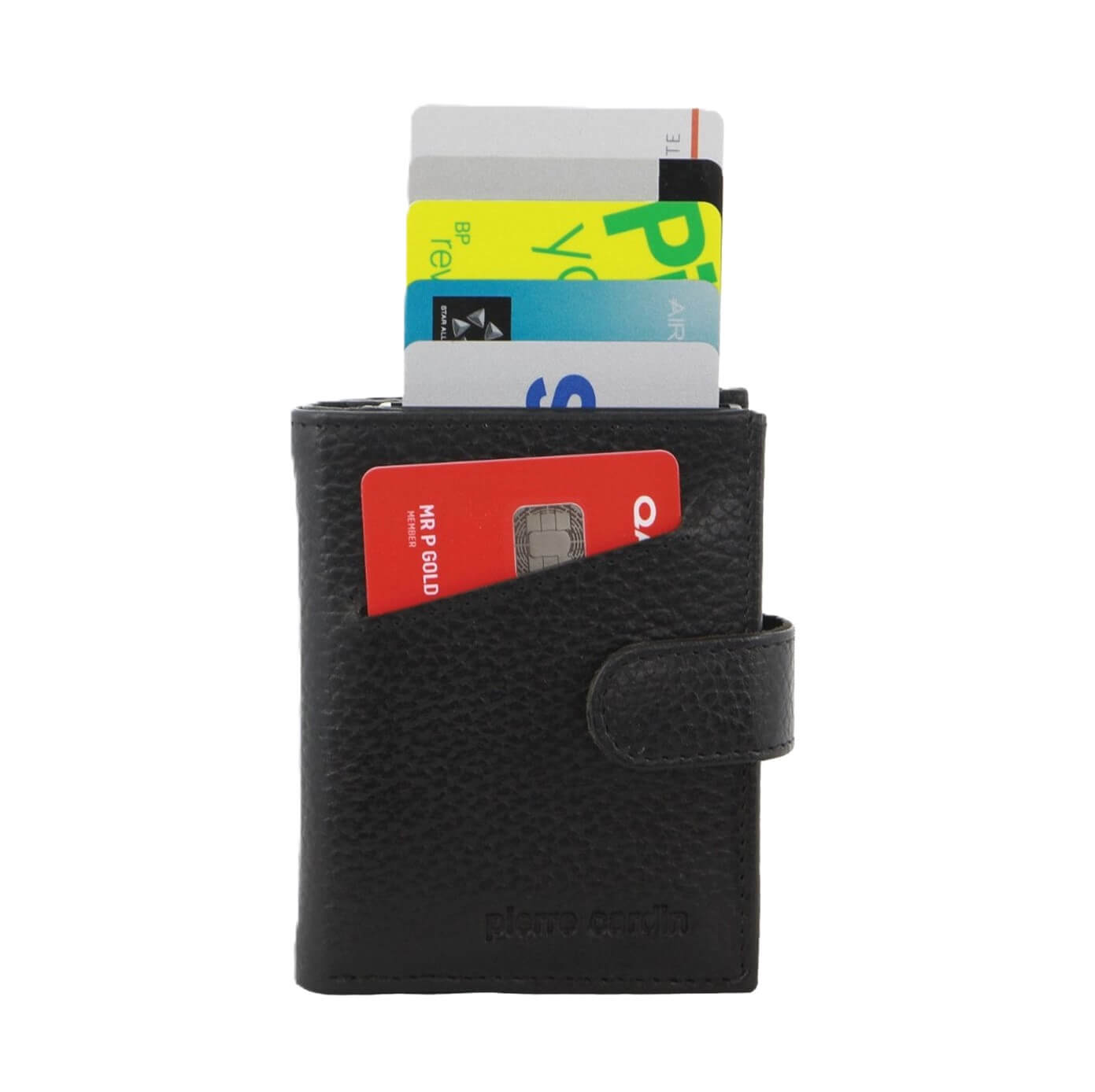 Pierre Cardin PC3644 Smart Slide Card Holder Tab Leather Wallet/Black