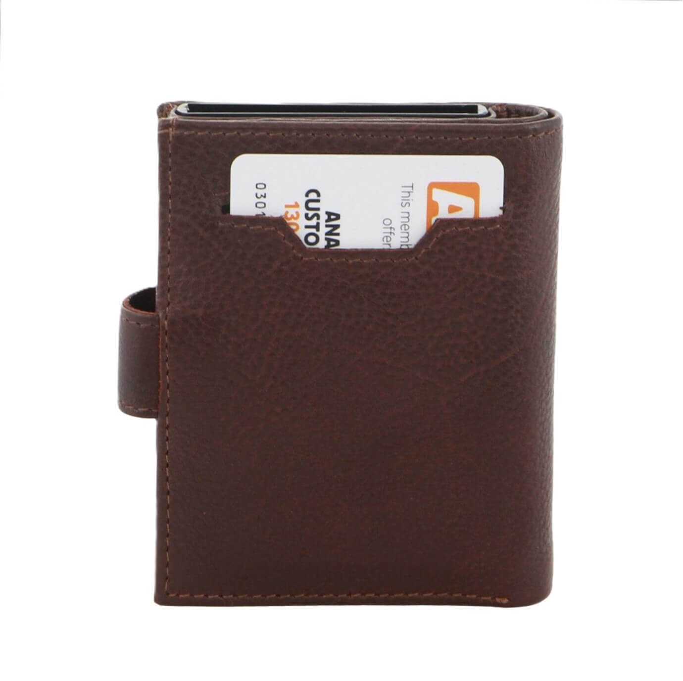 Pierre Cardin PC3644 Smart Slide Card Holder Tab Leather Wallet/Brown