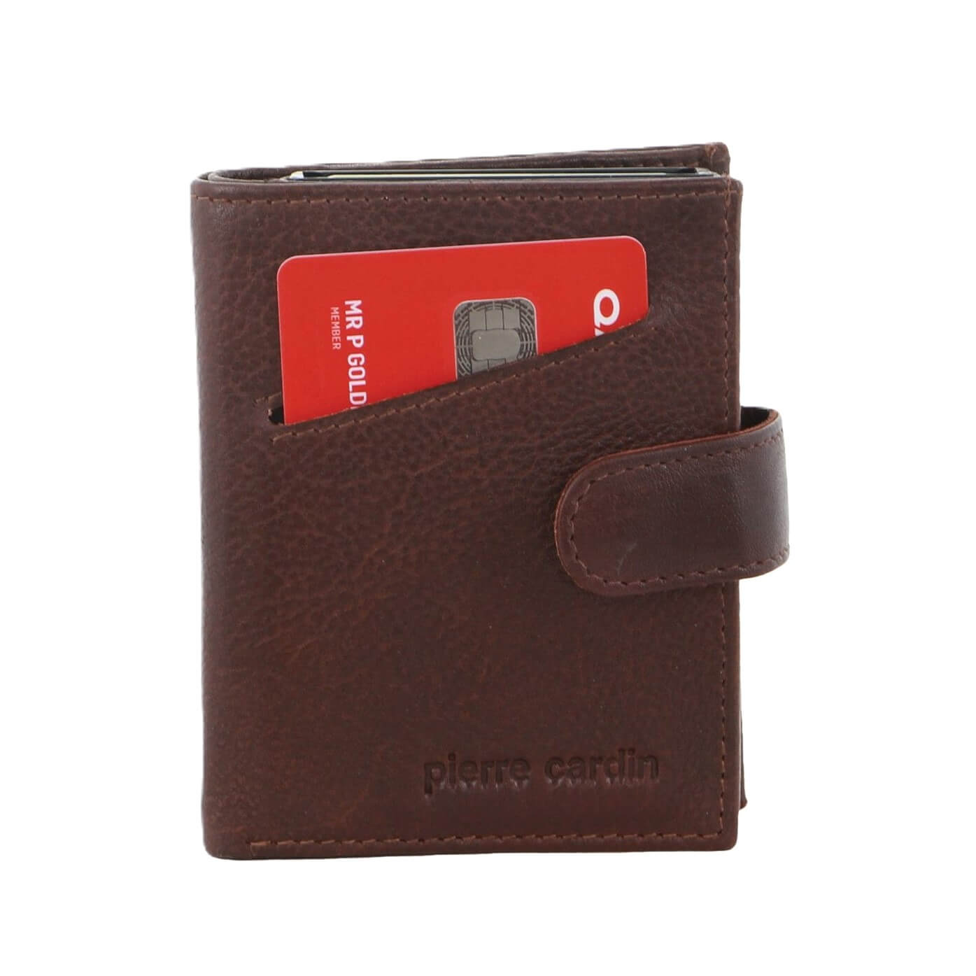 Pierre Cardin PC3644 Smart Slide Card Holder Tab Leather Wallet/Brown