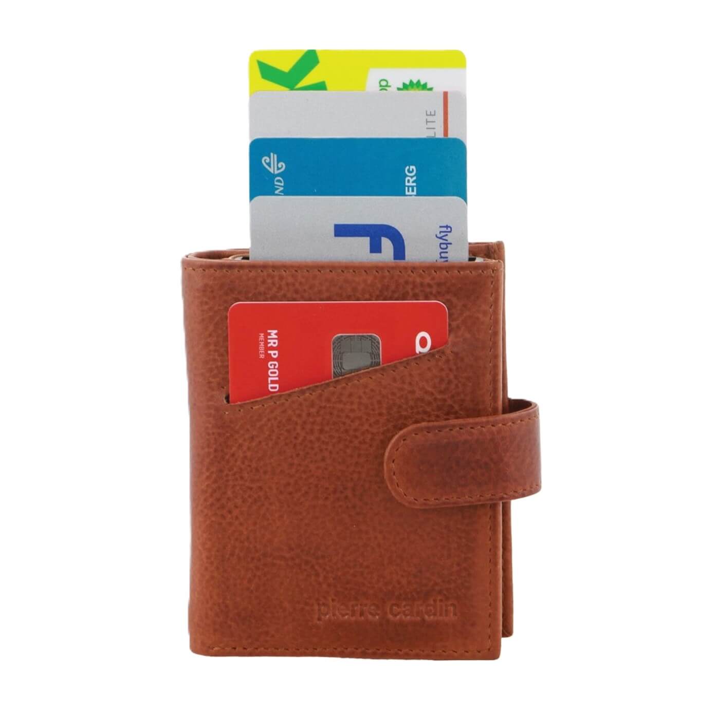 Pierre Cardin PC3644 Smart Slide Card Holder Tab Leather Wallet/Tan