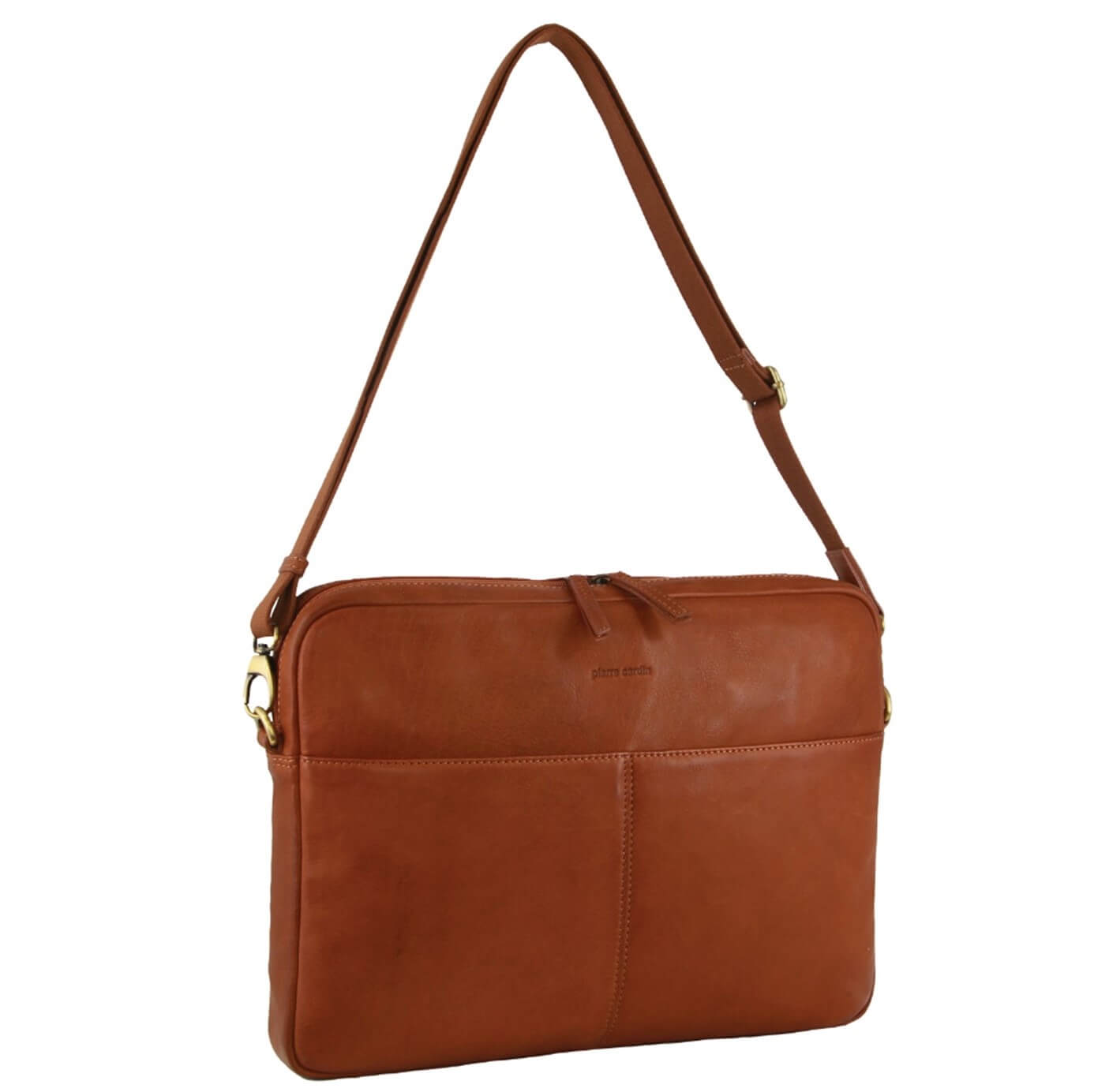 Pierre Cardin PC3649 Italian Leather Business-Computer Bag/Cognac