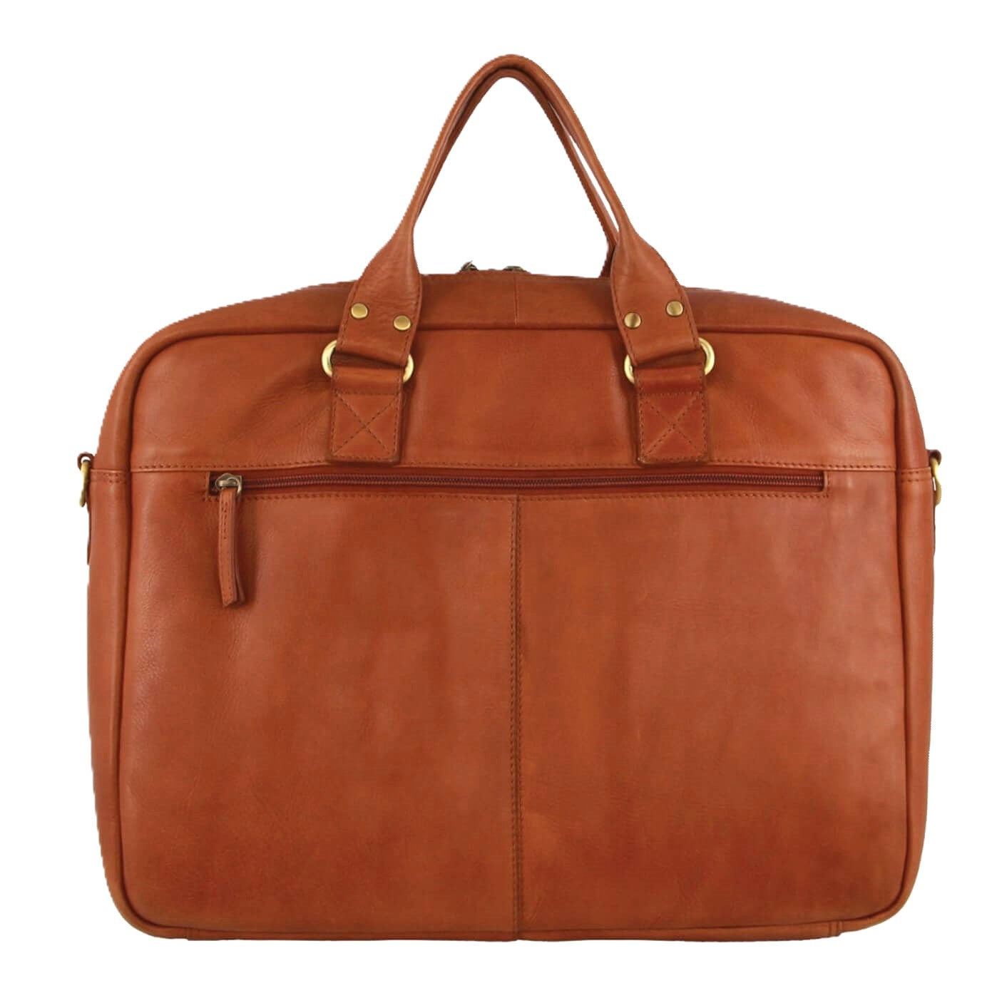 Pierre Cardin PC3710 Men's Leather Computer Bag/Cognac