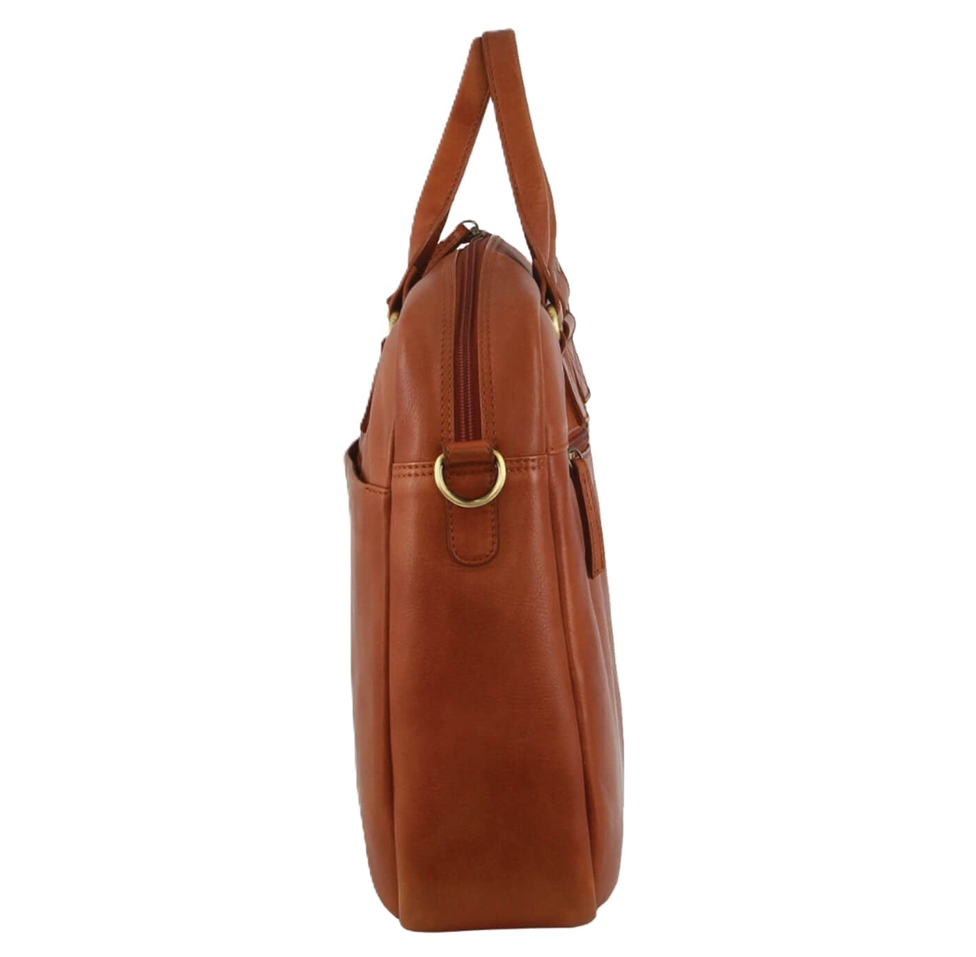 Pierre Cardin PC3710 Men's Leather Computer Bag/Cognac