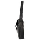 Pierre Cardin PC3721 Leather Flap-Over Computer-Bag/Black