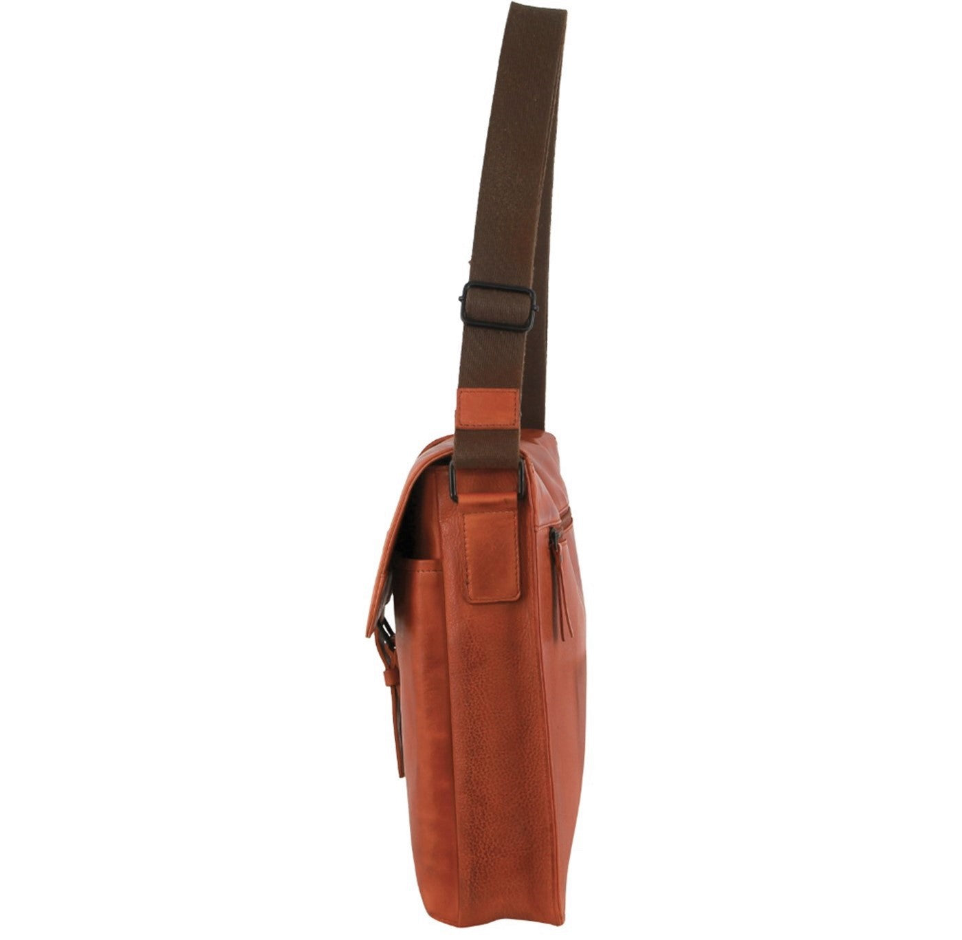 Pierre Cardin PC3721 Leather Flap-Over Computer-Bag/Cognac