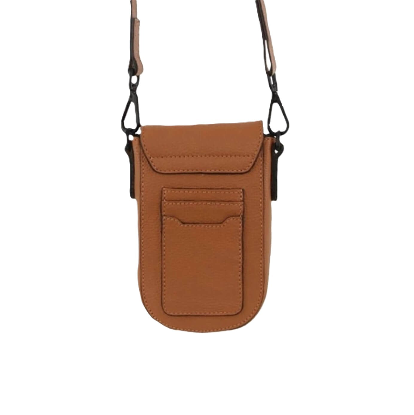 Pierre Cardin Ladies Rustic Leather Phone Bag in Cognac