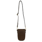 Pierre Cardin PC3724 Leather Rustic Phone Bag/Grape Leaf