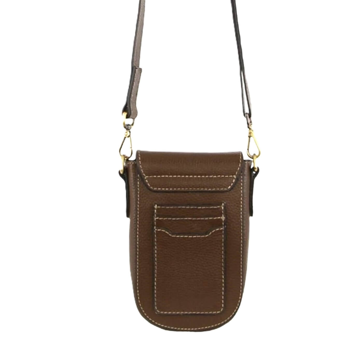 Pierre Cardin Ladies Leather Rustic Phone Bag in Grape Leaf