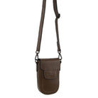 Pierre Cardin PC3724 Leather Rustic Phone Bag/Grape Leaf