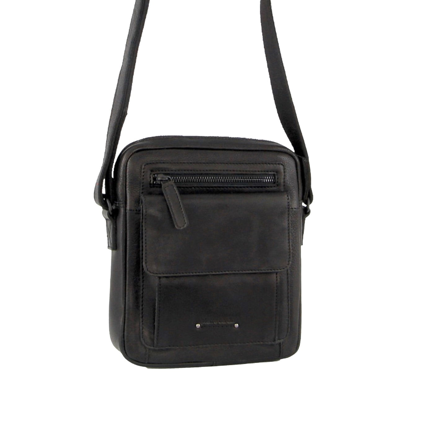 Pierre Cardin PC3752 Multi Compartment Cross-Body Bag/Black