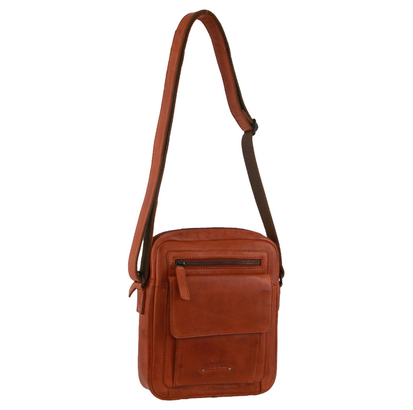 Pierre Cardin PC3752 Multi Compartment Cross-Body Bag/Cognac